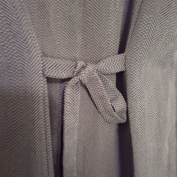 A Vintage Worthington Women's Maxi Dress Herringbone Sleeveless Academia Size 14 - Picture 8 of 9